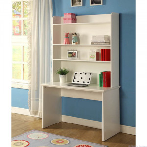 White Desk with Hutch