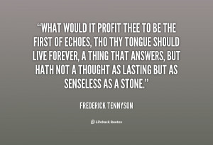 Quotes by Frederick Tennyson