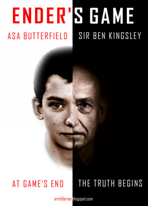 Picture of AsaButterfield as Ender Wiggin and Sir Ben Kingsley as ...