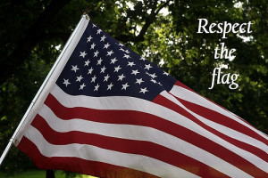 Respect The Flag and what it stands for!