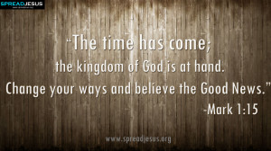 Holy Bible Quotes HD-Wallpaper download the kingdom of God is at hand ...