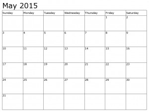 May 2015 Calendars