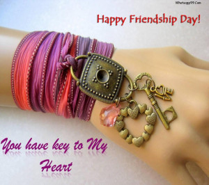 Key to my heart happy friendship day