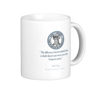Will Rogers Quote (Death & Taxes) Coffee Mug