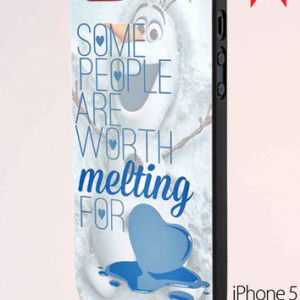 Some People Are Worth Melting For Olaf Funny Quote iPhone 5 Case More