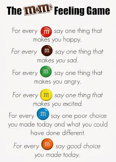 Family game night. M&Ms Feelings Activity - Adapt for R.S. Valentine ...