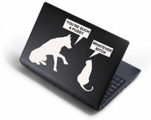 Whatever Bitch Laptop Vinyl by WallsOfText on Etsy, $15.95