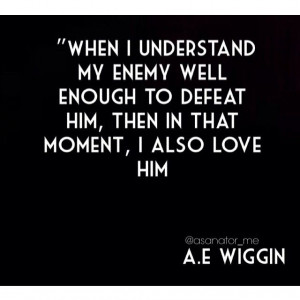 Wiggin, I love this quote, almost enough to get It tattooed!