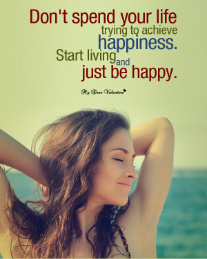 Life Picture Quote - Secret of Happiness