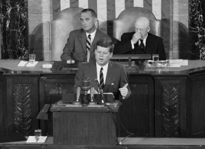 president john f kennedy space race moon speech 1962