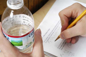 ... to cheat in exams water bottle label 500x350 How To Cheat In An Exam