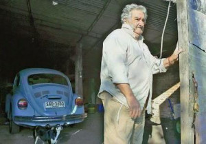 ... Jose Mujica, President of Uruguay. He is the poorest President on