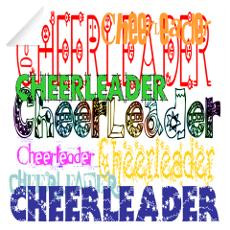 Cheerleading Decal Stickers for Wall