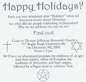 Pagan Christmas ritual pressed on young kids