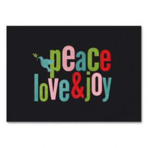 Peace Love Joy Colorful Chalkboard Dove Business Cards