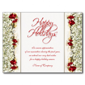 Christmas sayings Xmas Corporate thanks Post Card