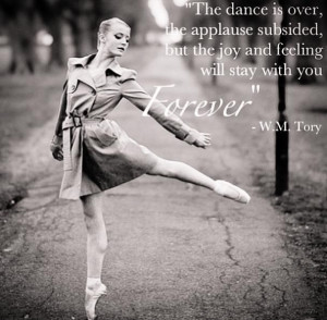 Dance quote (I also love the idea of trench coats as a costume)