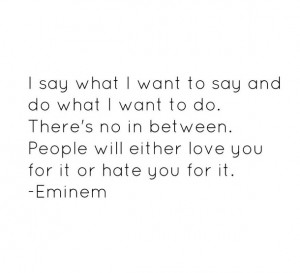 eminem, hate, haters, haters gonna hate, love, music, people, quotes