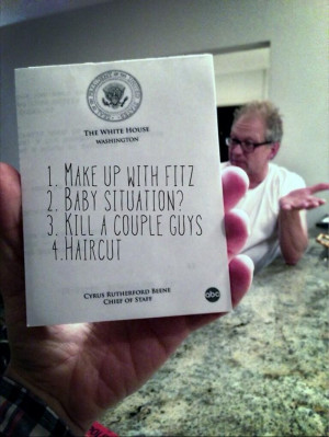 Cyrus Beene to do list. There is nothing better than Cyrus... nothing.