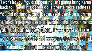 Fairy Tail quote ~ Lucy Heartfilia's words to Loke by monkeymonkey153