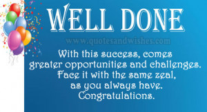 ... Completion, Achievements, Good Work, Great Job, Well Done. Keep up the
