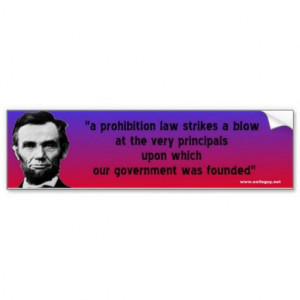lincoln on prohibition