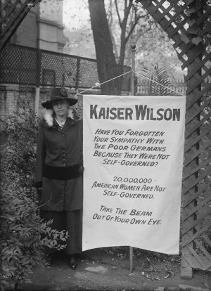 Kaiser Wilson” protest banner, courtesy of the Library of Congress ...
