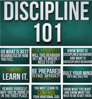 Discipline 101 #Books #Quotes #SelfHelp