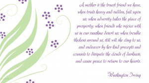 ... wallpaper on Mother’s Day : A mother is the truest friend we have