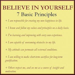 Believe In Yourself 7 Basic Principles