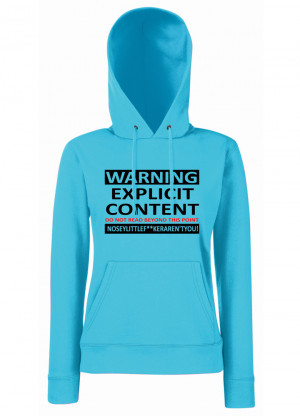 Details about Womens Funny Sayings Slogans Hoodies Explicit Content On ...
