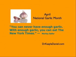 Morley Safer on Garlic