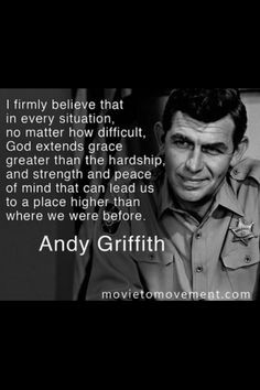Andy Griffith. I seriously love this show. Why can't they make more ...