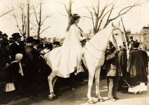 She led the Suffrage Parade in Washington, DC, the day before Woodrow ...