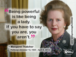 Margaret Thatcher power