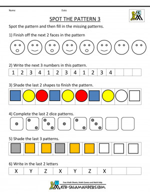 Kindergarten Math Spot The