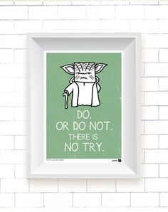 Yoda Poster Kutukafa Star Wars Collection wall art by OipsStore, $15 ...