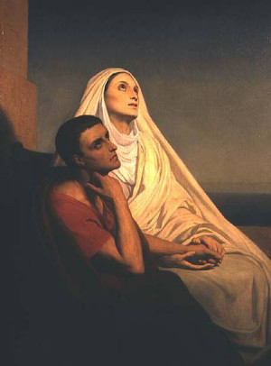 Ary Scheffer - St. Augustine and his mother St. Monica