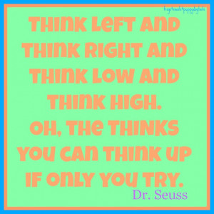 Dr. Seuss post you may like HERE