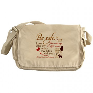 Bella Gifts > Bella Bags & Totes > Edward Cullen Quotes Messenger Bag