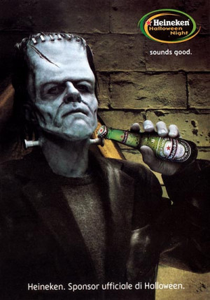 ... - Heineken Halloween Night! Sounds good! - great alcohol ads