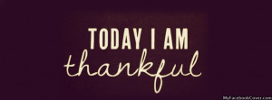 Thankful Facebook Cover Quote