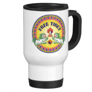 Round Free Tibet Coffee Mugs