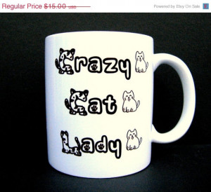 Funny Coffee Mug, Cat Person, Funny Cat Mug, Crazy Cat Lady, Quote Mug ...