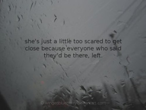 She's just a little too scared to get close because everyone who said ...