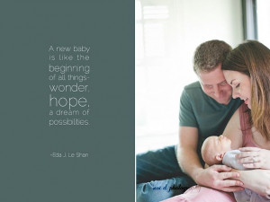 in home family photo with newborn baby in dallas texas with quote by ...