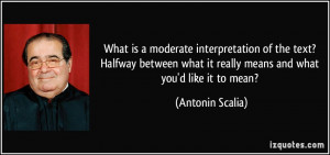 ... what it really means and what you'd like it to mean? - Antonin Scalia