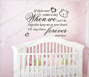Pooh bear Banksy Vinyl Quotes Wall Stickers decals for Nursery and ...