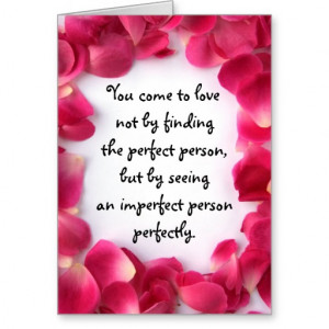 Rose Petal Frame Card with Love Quote