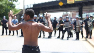 Outrage in Ferguson after police shooting of unarmed teenager Michael ...